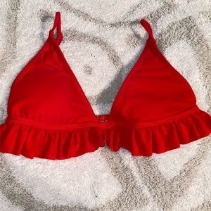 Red swim top